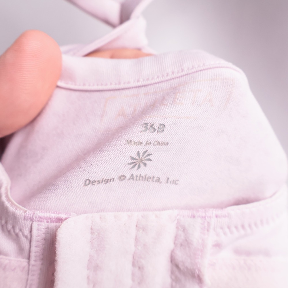 Athleta Womens Lavender Purple Damask Print Camisole Yoga Tank Top 36B Workout - Picture 3 of 5